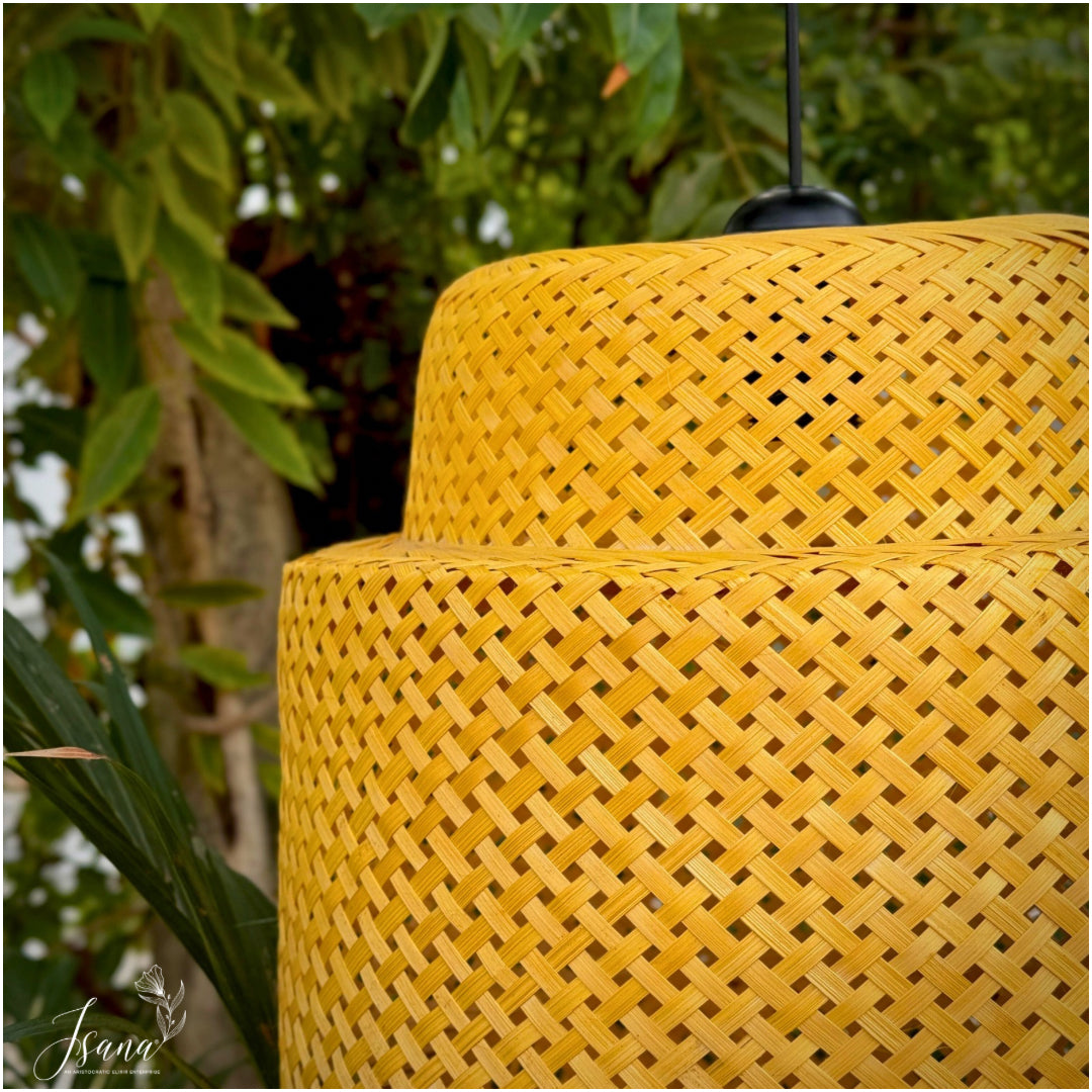 ISANA Solé Beige Cane Lampshade