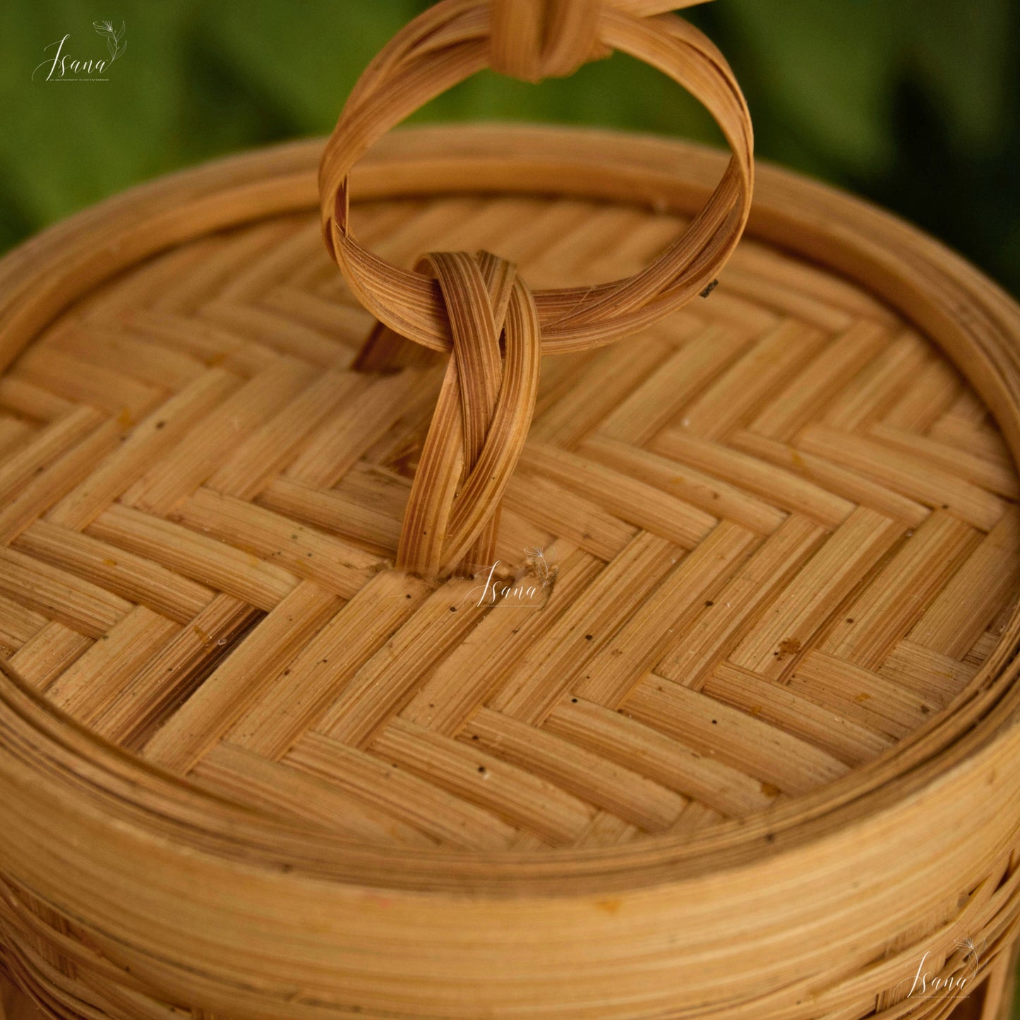 Elora Bamboo Hanging Lampshade – Handcrafted & Sustainable