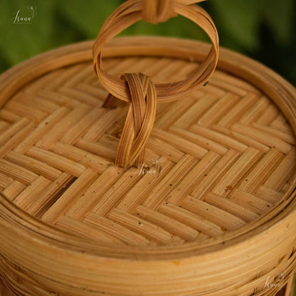 Elora Bamboo Hanging Lampshade – Handcrafted & Sustainable