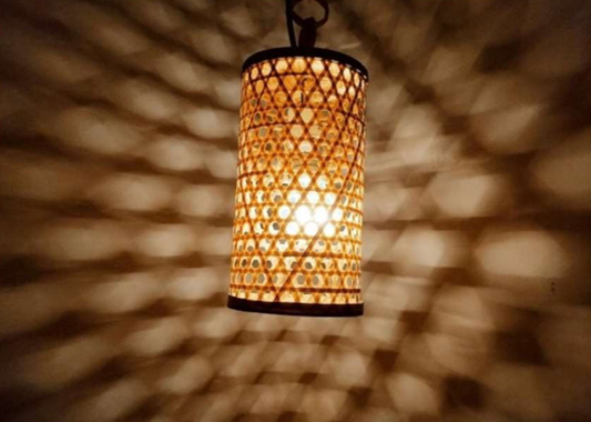 Hanging Lampshade - Natural (Without Electrical Accessories)