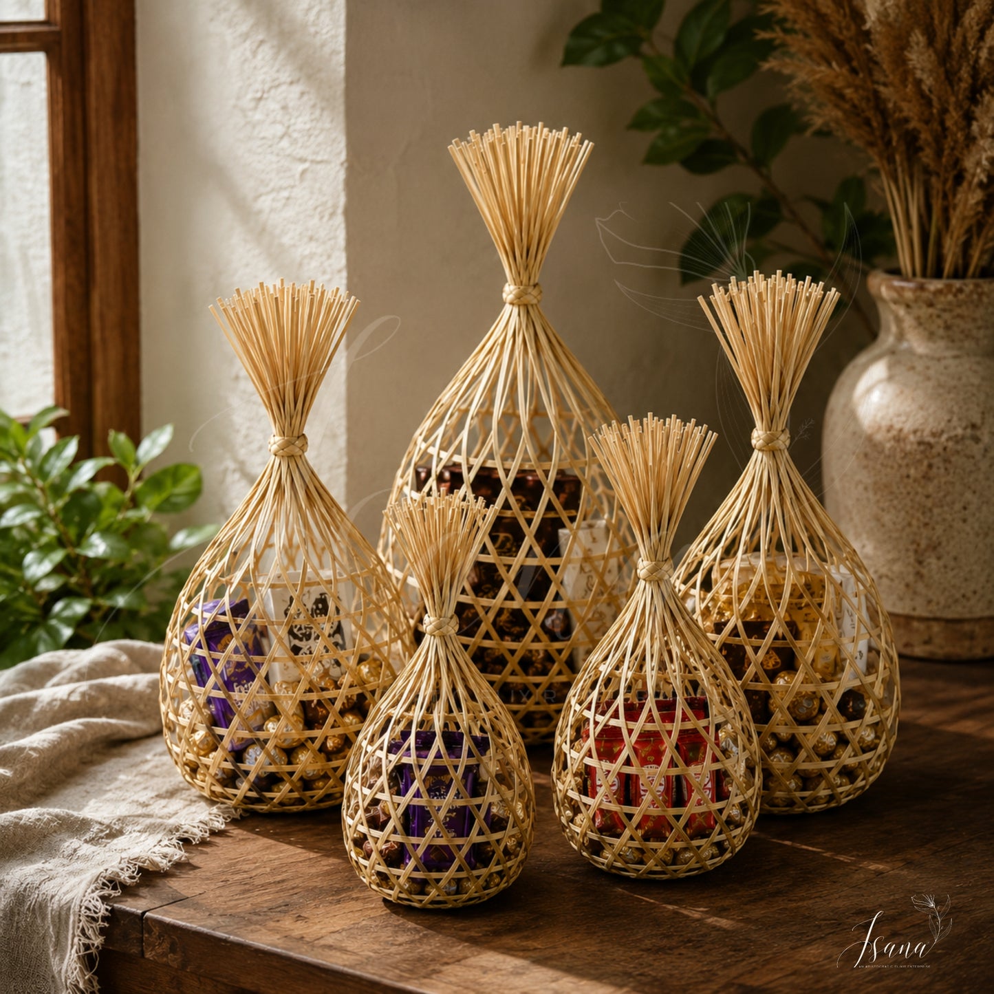 Bamboo Potli Gift Bags — Luxury Gifting, Naturally Woven