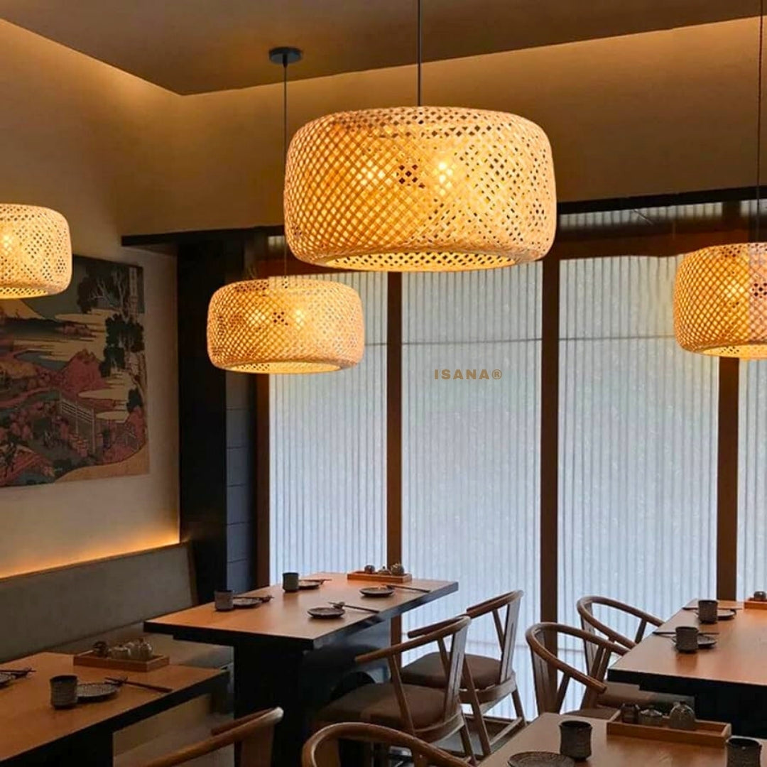 Hanging Natural Lampshade - With Diffuser Sheet (Without Electrical Accessories)