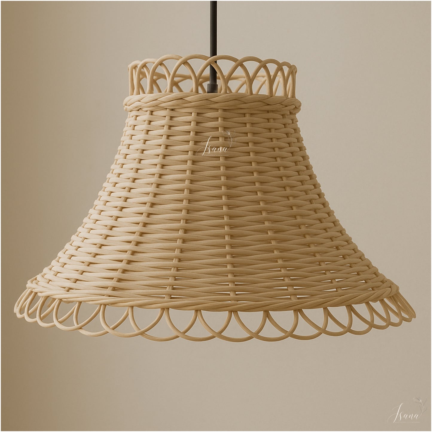 Cane Hanging Lampshade