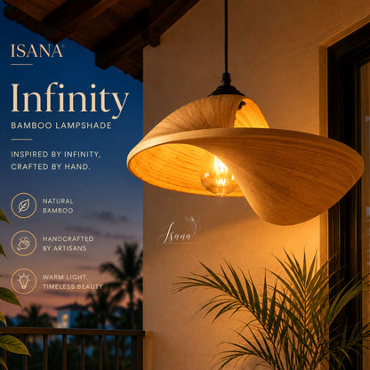 ISANA® Infinity Bamboo Lampshade