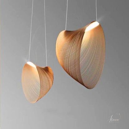Sculptural Bamboo Pendant Light