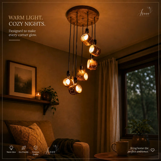 ISANA®️ Bamboo Constellation Pendant Lamp