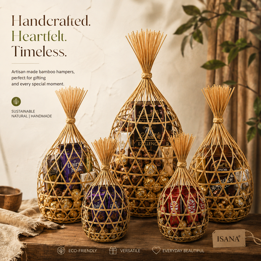 Handwoven Bamboo Potli Gift Bag for Wedding & Festive Gifting Bulk Sets of (5, 10, 25 & 50)