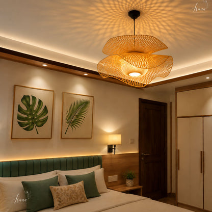 ISANA®️ Petal Weave Bamboo Lampshade ✨