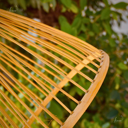 Isana BreezeCrown – Natural Bamboo Hanging Lampshade