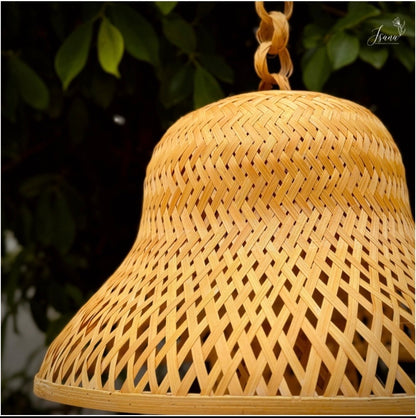 Eco-Warrior Mushroom Bamboo Lampshade | Handwoven by Local Artisans – Isana®️