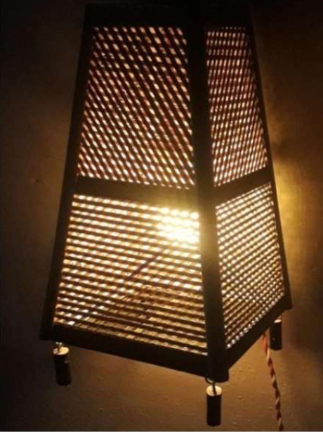 Hanging Lampshade - 4 corners (Without Electrical Accessories)