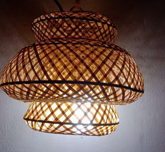 Hanging Natural Lampshade (Without Electrical Accessories)
