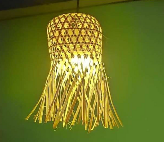 Hanging Natural Lampshade (Without Electrical Accessories)