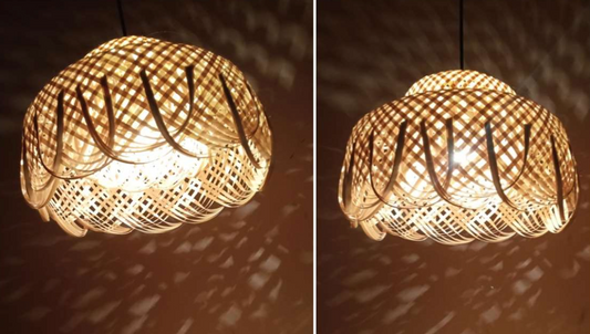 Hanging Natural Lampshade (Without Electrical Accessories)