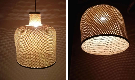 Hanging Natural Lampshade (Without Electrical Accessories)