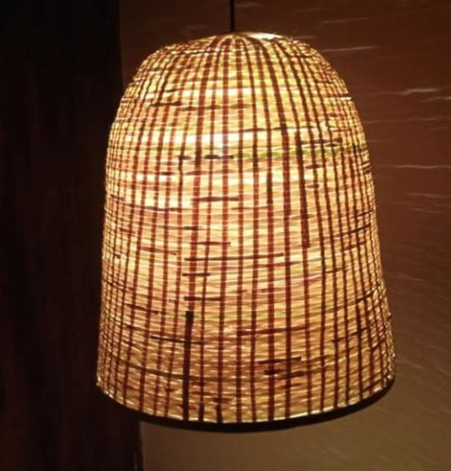 Hanging Natural Lampshade (Without Electrical Accessories)