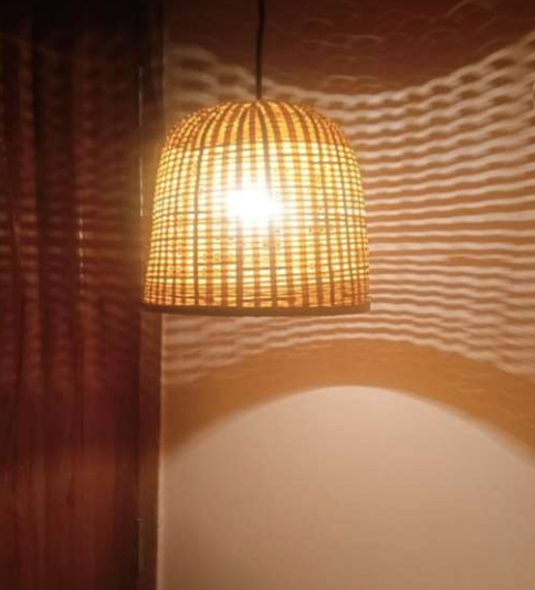 Hanging Natural Lampshade (Without Electrical Accessories)