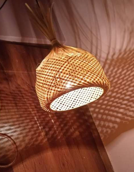 Hanging Natural Lampshade (Without Electrical Accessories)