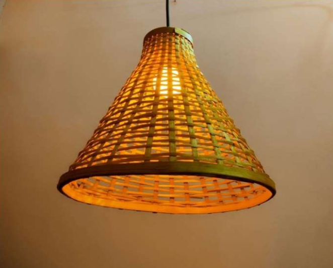 Hanging Natural Lampshade (Without Electrical Accessories)