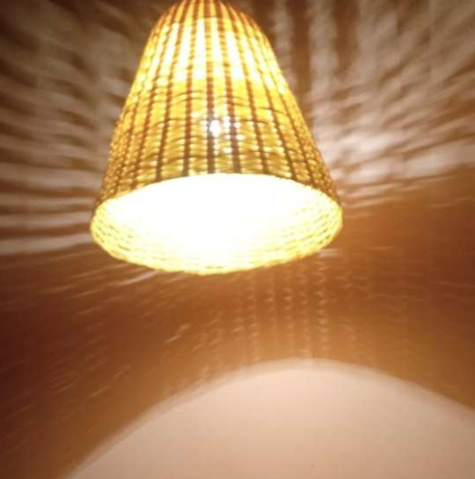 Hanging Natural Lampshade (Without Electrical Accessories)