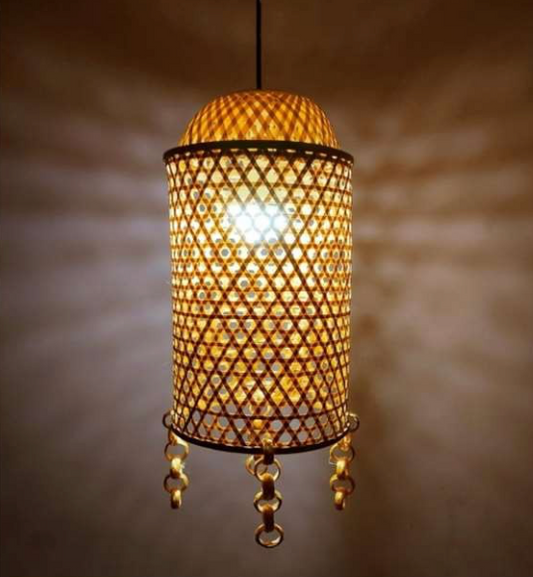 Hanging Natural Lampshade (Without Electrical Accessories)