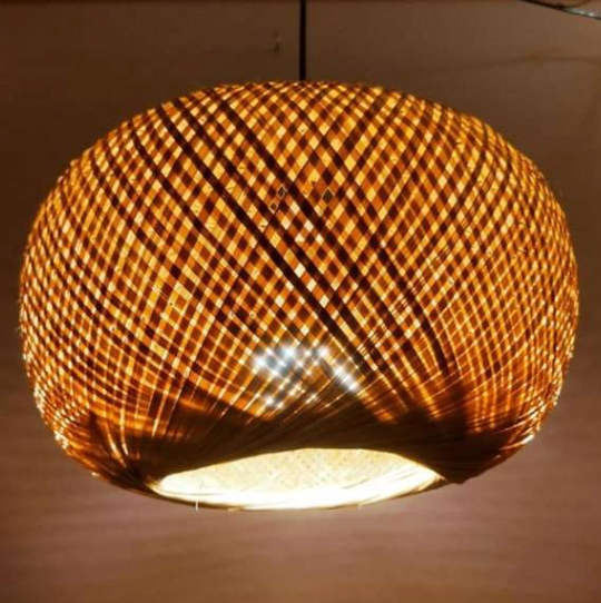 Hanging Natural Lampshade (Without Electrical Accessories)