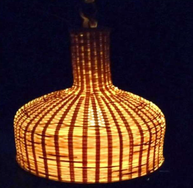 Hanging Natural Lampshade (Without Electrical Accessories)