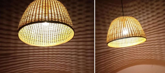 Hanging Natural Lampshade (Without Electrical Accessories)