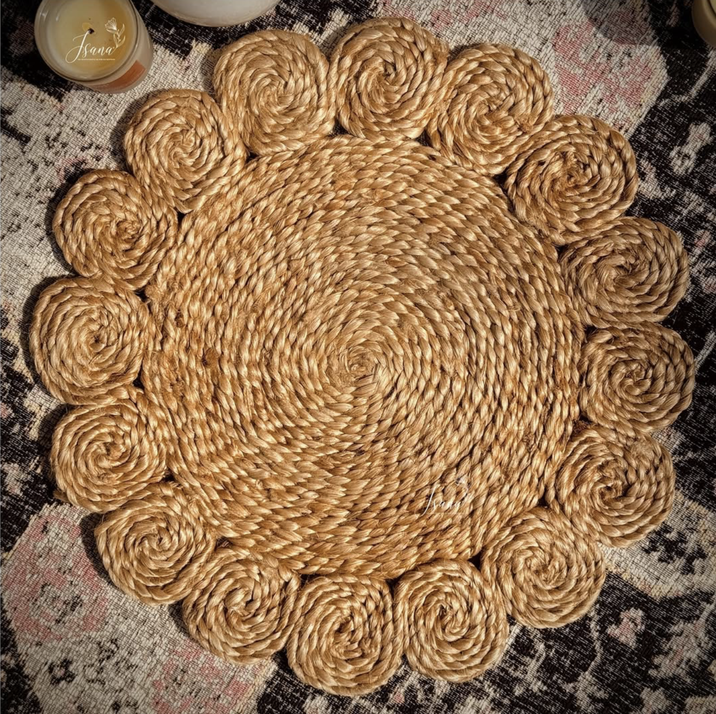 Multipurpose Jute Coasters – 6" Handwoven Rustic Charm