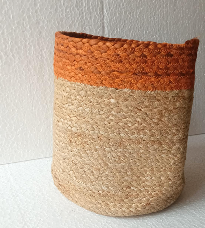 Planter (Natural + Orange Color)