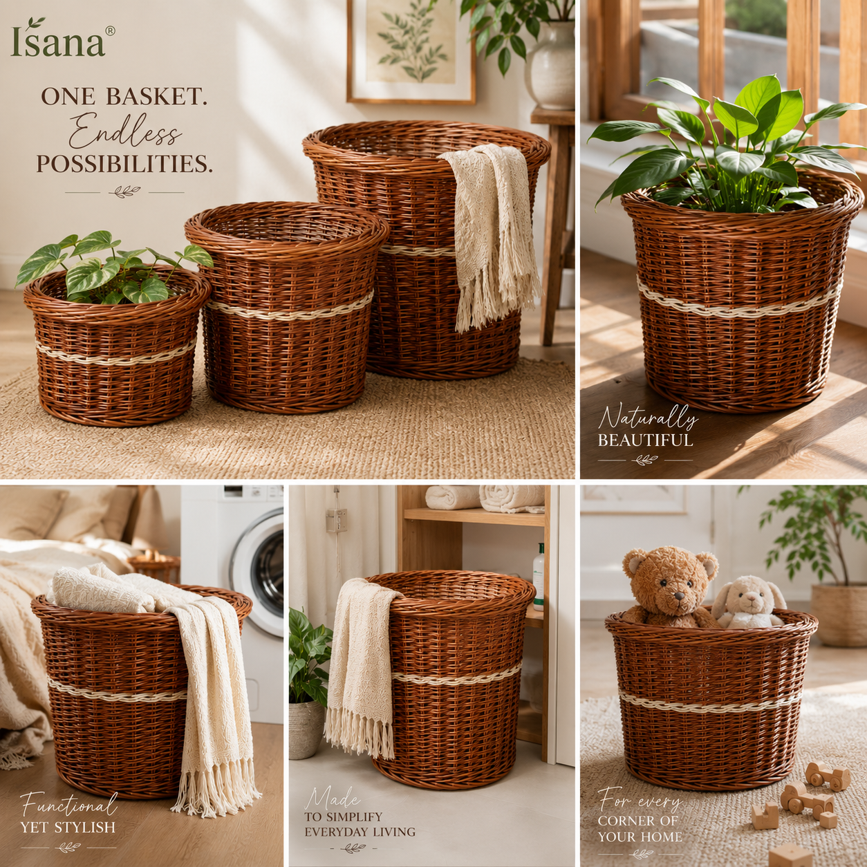 Willow planter - Set of 3