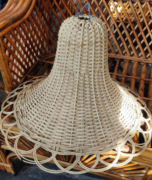 Cane Hanging Lampshade with Iron Frame