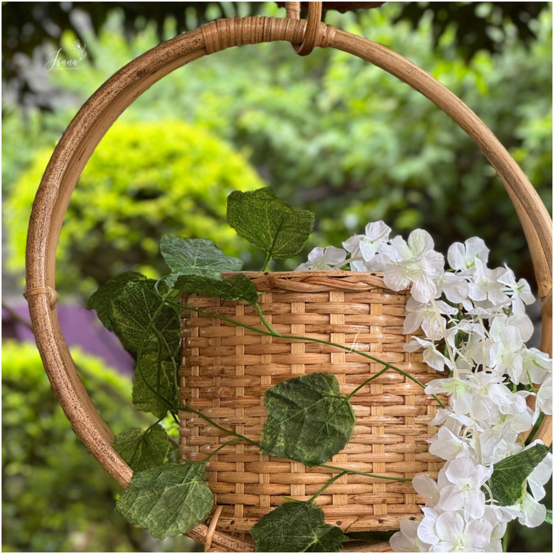 Decorative Hanging cane Planter
