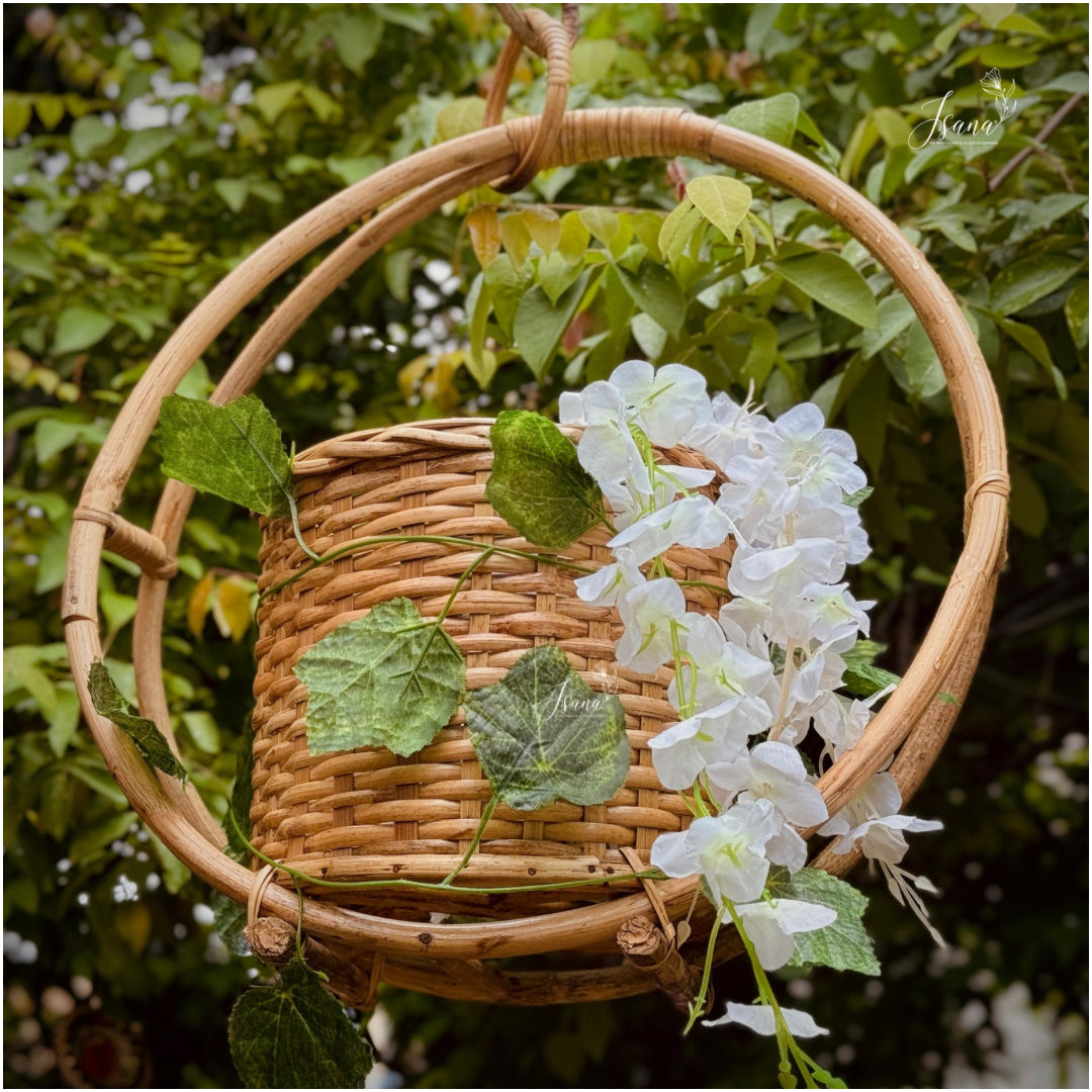 Decorative Hanging cane Planter