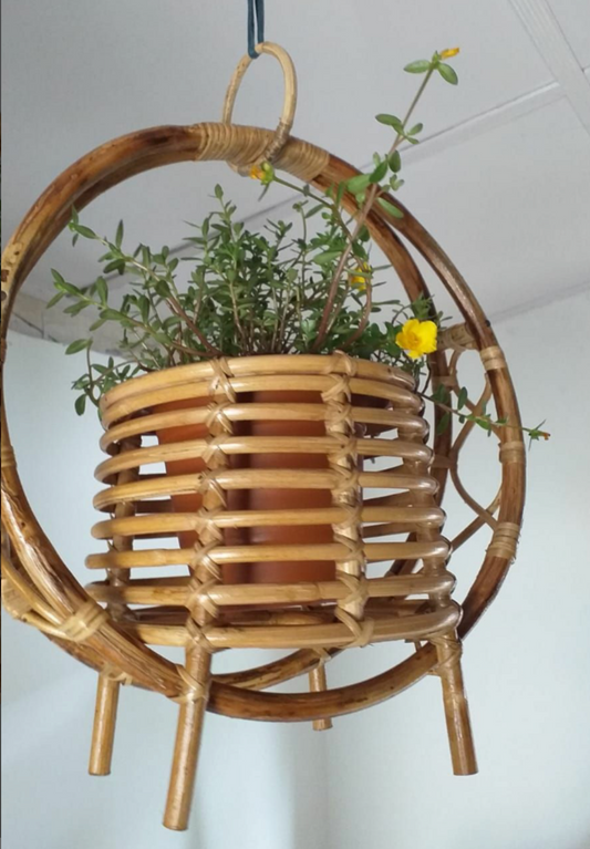 Decorative Hanging cane Planter