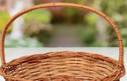 Meadow Willow Hamper Basket – With Handle