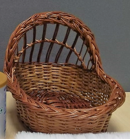 Regal Willow Crown Basket – With Handle