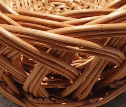 Regal Willow Crown Basket Set – With Handles (Set of 3)