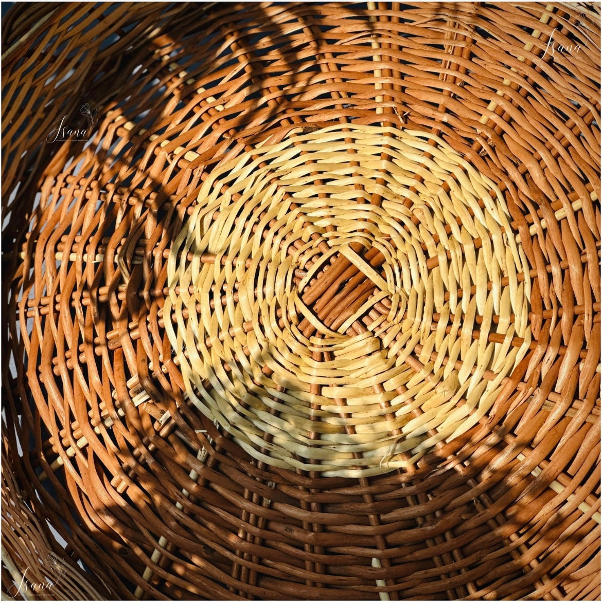 Bloom Willow Wicker Round Basket