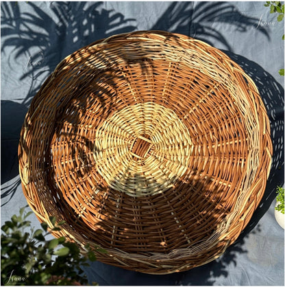 Bloom Willow Wicker Round Basket