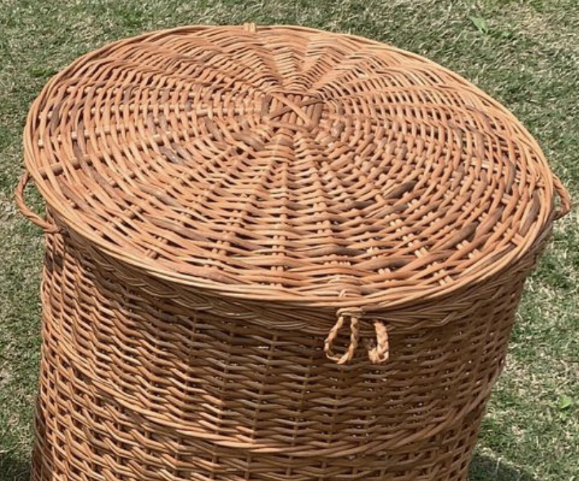 NestGuard Willow Storage Basket Set – With Covers (Set of 3)