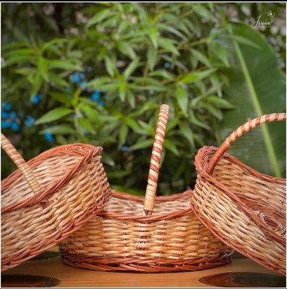 Willow Wave Basket Set – Handcrafted (Set of 3)