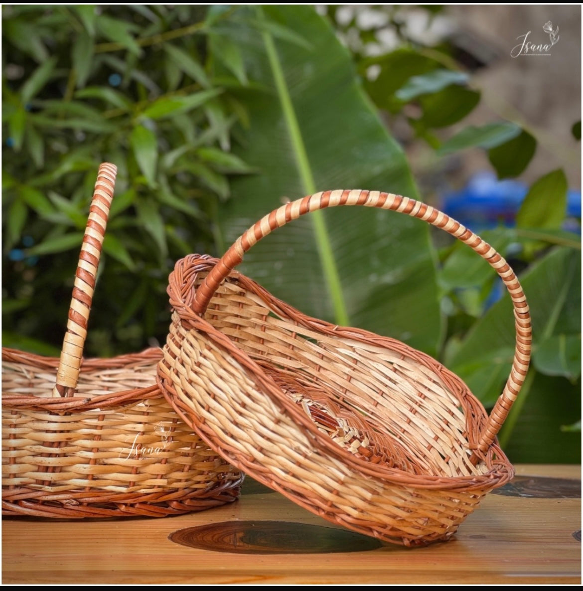 Willow Wave Basket Set – Handcrafted (Set of 3)